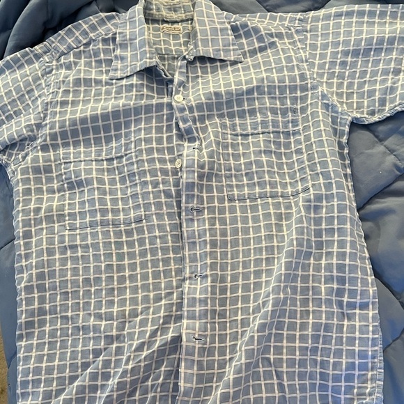 Vintage short sleeved checked shirt from 50s. Predates fabric tags. Lightweight! - Picture 9 of 9